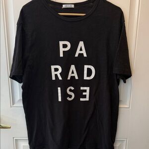 HIRO Black 'PARADISE' Graphic Short Sleeve Tee